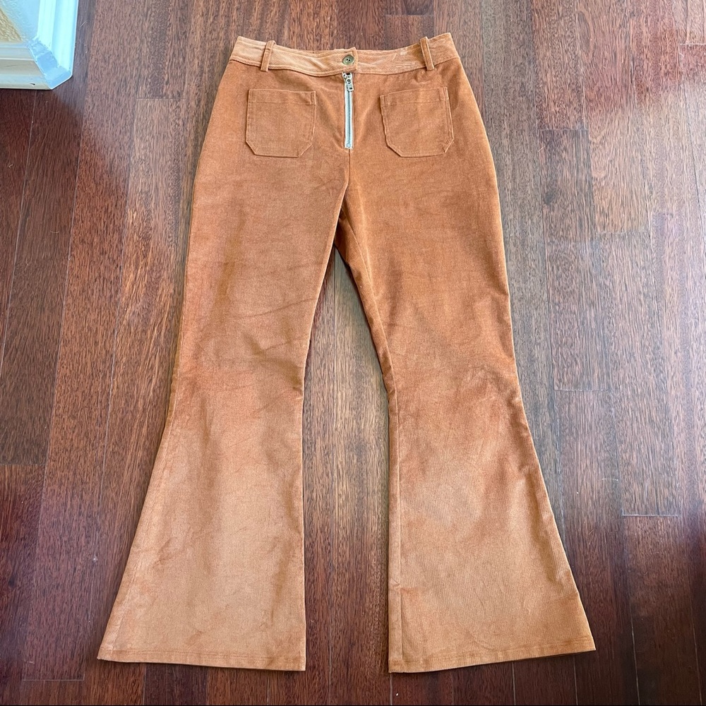Monte High Rise Corduroy Kick Flare Pants